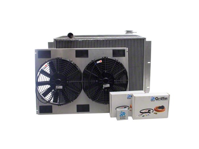 Griffin Radiators Jeep Wrangler ComboUnit DownFlow Radiator with GM ...