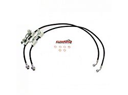 Grimm OffRoad Front Brake Line Kit; Black (18-26 Jeep Wrangler JL)