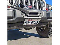 Grimm OffRoad Front License Plate Mount Bracket (18-26 Jeep Wrangler JL w/ Steel Bumper)