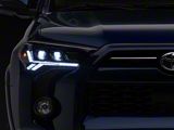 GTR Lighting Carbide LED Headlights with Clear Side Markers; Black Housing; Clear Lens (14-20 4Runner)