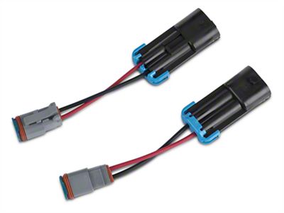 Raxiom Axial Series H10 to Deutsch Fog Light Wire Harness Adapter Kit (07-09 Jeep Wrangler JK)