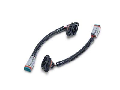 Raxiom Axial Series H16 to Deutsch Fog Light Wire Harness Adapter Set (10-18 Jeep Wrangler JK)
