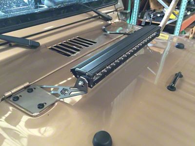 Hammerhead 20-Inch LED Light Bar Hood Mounting Brackets (97-06 Jeep Wrangler TJ)