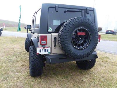 Hammerhead Minimalist Rear Bumper with 6-Inch LED Light Bar Cutout (07-18 Jeep Wrangler JK)