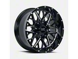 Hardrock Offroad Bomber Gloss Black Milled 6-Lug Wheel; 20x9; 0mm Offset (04-15 Titan)