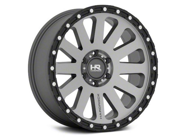 Hardrock Offroad Titan H102 Matte Black Machined 6-Lug Wheel; 20x9 ...