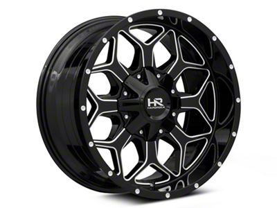 Hardrock Offroad Indestructible Gloss Black Milled 6-Lug Wheel; 20x10; -19mm Offset (04-15 Titan)