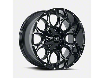 Hardrock Offroad Horseshoe Gloss Black Milled 5-Lug Wheel; 22x10; -25mm Offset (07-13 Tundra)