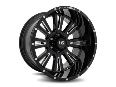 Hardrock Offroad Painkiller Xposed Gloss Black Milled 5-Lug Wheel; 24x14; -76mm Offset (07-13 Tundra)