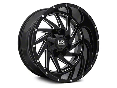 Hardrock Offroad Crusher Gloss Black Milled 6-Lug Wheel; 20x9; 0mm Offset (24-25 Tacoma)