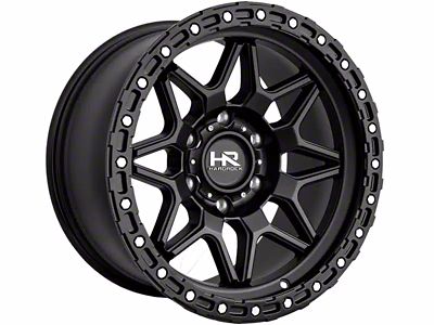 Hardrock Offroad H105 Matte Black 6-Lug Wheel; 17x9; 1mm Offset (24-25 Tacoma)