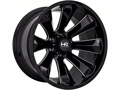 Hardrock Offroad Xplosive Xposed Gloss Black Milled 6-Lug Wheel; 20x10; -19mm Offset (24-25 Tacoma)