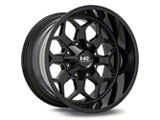 Hardrock Offroad Indestructible Gloss Black 6-Lug Wheel; 20x10; -19mm Offset (25-26 4Runner)