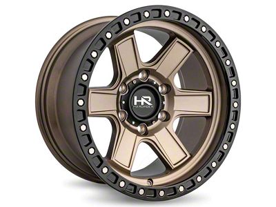 Hardrock Offroad H104 Matte Bronze 6-Lug Wheel; 17x9; -12mm Offset (21-25 Bronco, Excluding Raptor)
