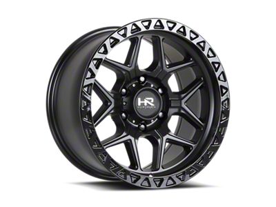 Hardrock Offroad H107 Matte Black 6-Lug Wheel; 17x9; 1mm Offset (21-26 Bronco, Excluding Raptor)