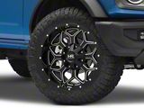 Hardrock Offroad Indestructible Gloss Black Milled 6-Lug Wheel; 20x10; -19mm Offset (21-25 Bronco, Excluding Raptor)