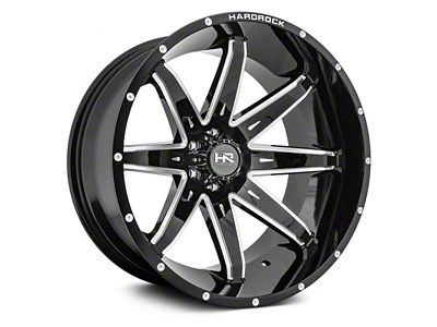 Hardrock Offroad Painkiller Xposed Gloss Black Milled 6-Lug Wheel; 20x10; -19mm Offset (22-25 Bronco Raptor)