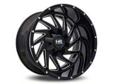Hardrock Offroad Crusher Gloss Black Milled 6-Lug Wheel; 20x10; -19mm Offset (22-26 Bronco Raptor)