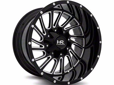 Hardrock Offroad Overdrive Gloss Black Milled 6-Lug Wheel; 20x10; -19mm Offset (22-25 Bronco Raptor)
