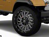 Hardrock Offroad Overdrive Gloss Black Milled Wheel; 20x12; -51mm Offset (76-86 Jeep CJ7)