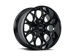 Hardrock Offroad Indestructible Gloss Black Wheel; 20x10; -19mm Offset (20-26 Jeep Gladiator JT)