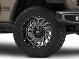 Hardrock Offroad Overdrive Gloss Black Milled Wheel; 20x12; -51mm Offset (20-26 Jeep Gladiator JT)