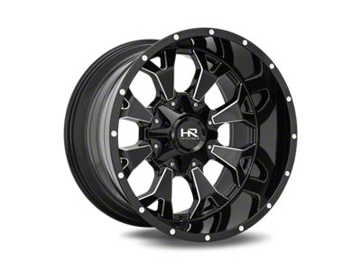 Hardrock Offroad Commander Gloss Black Wheel; 22x10; -25mm Offset (22-26 Jeep Grand Cherokee WL)