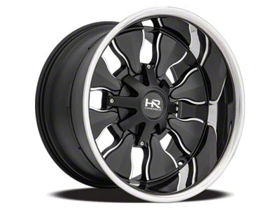 Hardrock Offroad Insane Satin Black Milled Wheel; 20x12; -44mm Offset (99-04 Jeep Grand Cherokee WJ)