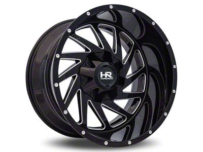 Hardrock Offroad Crusher Gloss Black Milled Wheel; 20x9; 0mm Offset (99-04 Jeep Grand Cherokee WJ)
