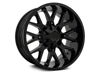 Hardrock Offroad Affliction Gloss Black Wheel; 20x12; -44mm Offset (07-18 Jeep Wrangler JK)