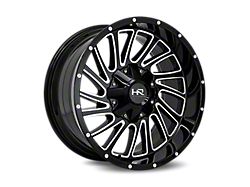 Hardrock Offroad Destroyer Gloss Black Milled Wheel; 22x10; -25mm Offset (07-18 Jeep Wrangler JK)