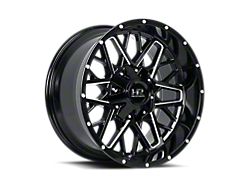 Hardrock Offroad Horseshoe Gloss Black Wheel; 20x10; -19mm Offset (07-18 Jeep Wrangler JK)