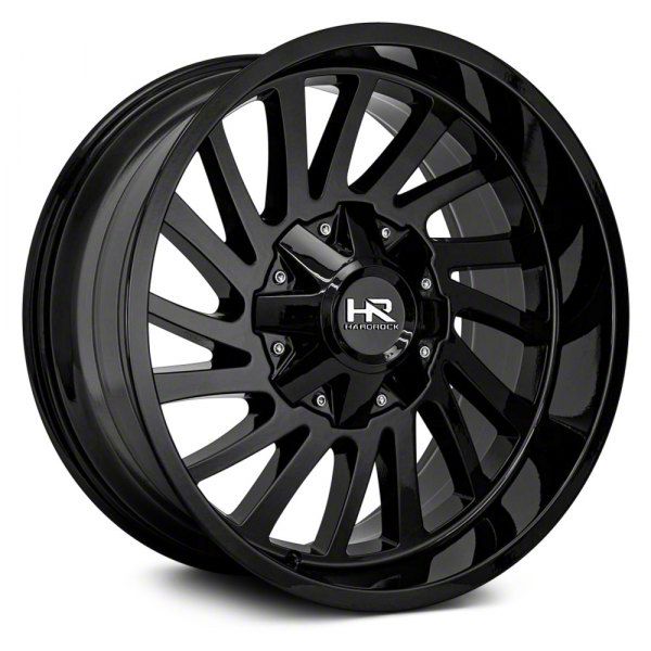 Hardrock Offroad Jeep Wrangler Overdrive Gloss Black Wheel; 20x12 H708