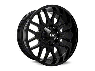Hardrock Offroad Overdrive Gloss Black Milled Wheel; 20x9; 0mm Offset (76-86 Jeep CJ7)