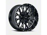 Hardrock Offroad Bomber Gloss Black Milled 6-Lug Wheel; 20x9; 0mm Offset (24-26 Tacoma)