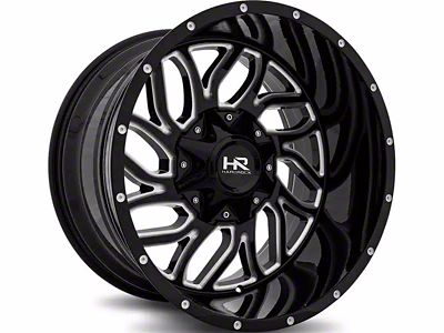 Hardrock Offroad Destroyer Gloss Black Milled 6-Lug Wheel; 20x10; -19mm Offset (16-23 Tacoma)