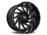 Hardrock Offroad Crusher Gloss Black Milled 6-Lug Wheel; 20x10; -19mm Offset (16-24 Titan XD)