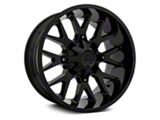Hardrock Offroad Affliction Gloss Black 6-Lug Wheel; 22x10; -19mm Offset (22-25 Tundra)