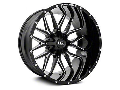 Hardrock Offroad Affliction Gloss Black Milled 6-Lug Wheel; 22x10; -19mm Offset (22-25 Tundra)