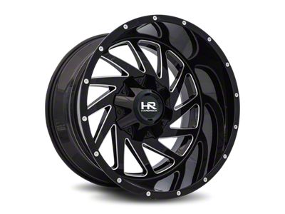 Hardrock Offroad Affliction Gloss Black Milled 5-Lug Wheel; 22x10; -19mm Offset (14-21 Tundra)