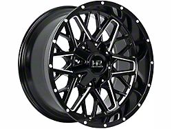 Hardrock Offroad Bomber Gloss Black Milled 5-Lug Wheel; 22x10; -25mm Offset (14-21 Tundra)