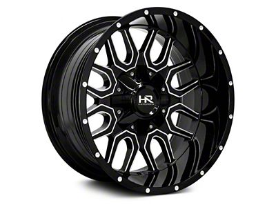 Hardrock Offroad Commander Gloss Black Milled 6-Lug Wheel; 22x10; -25mm Offset (22-25 Tundra)