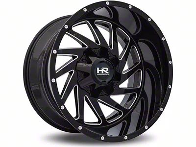 Hardrock Offroad Crusher Gloss Black Milled 5-Lug Wheel; 20x10; -19mm Offset (07-13 Tundra)