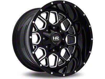 Hardrock Offroad Gunner Gloss Black Milled 5-Lug Wheel; 20x10; -19mm Offset (14-21 Tundra)