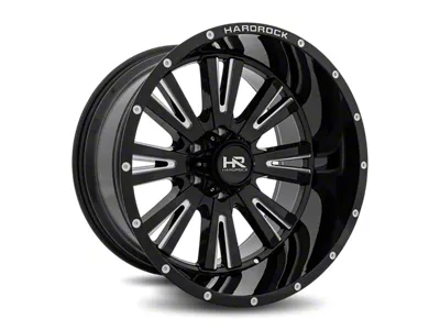 Hardrock Offroad Painkiller Xposed Gloss Black Milled 5-Lug Wheel; 24x14; -76mm Offset (14-21 Tundra)