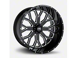 Hardrock Offroad Slammer Xposed Gloss Black Milled 5-Lug Wheel; 20x12; -44mm Offset (14-21 Tundra)