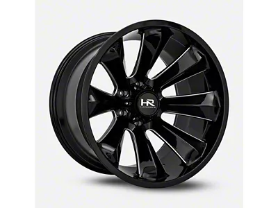 Hardrock Offroad Xplosive Xposed Gloss Black Milled 5-Lug Wheel; 20x12; -44mm Offset (14-21 Tundra)