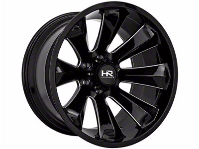 Hardrock Offroad Xplosive Xposed Gloss Black Milled 6-Lug Wheel; 20x12; -44mm Offset (22-25 Tundra)