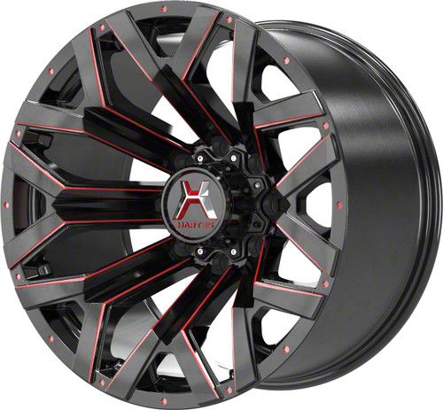 Hartes Metal Tundra Hawkish Gloss Black Milled with Red Tint Hartes Metal Tundra Hawkish Gloss Black Milled with Red Tint