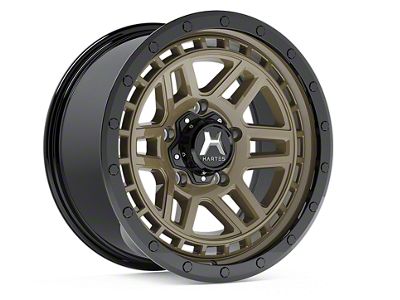 Hartes Metal Beast Matte Bronze with Black Simulated Beadlock 6-Lug Wheel; 18x9; 15mm Offset (25-26 4Runner)